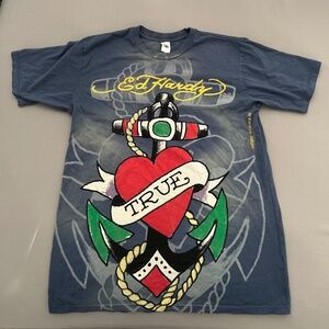 Ed Hardy Men's Short Sleeve T-Shirt, Size Medium